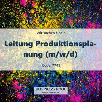Leitung Produktionsplanung (m/w/d)